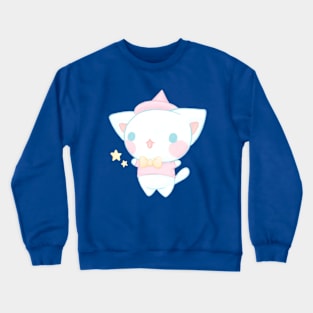 Cute magic cat - Kawaii aesthetic Crewneck Sweatshirt